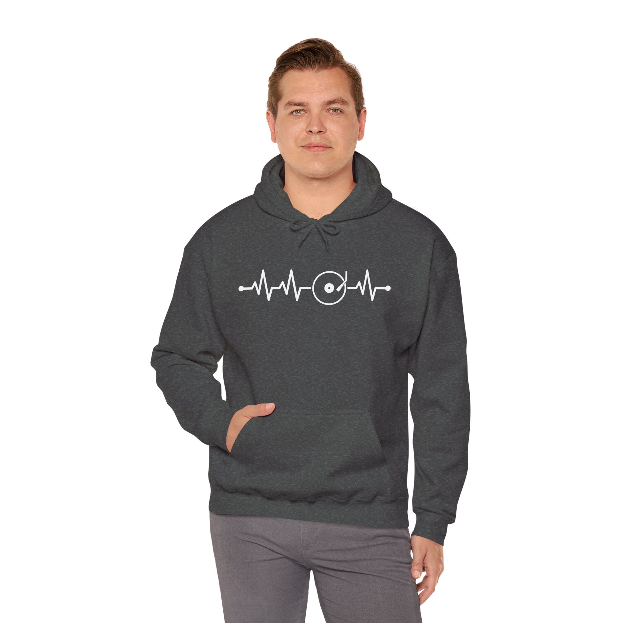 Vinyl Heartbeat Hoodie