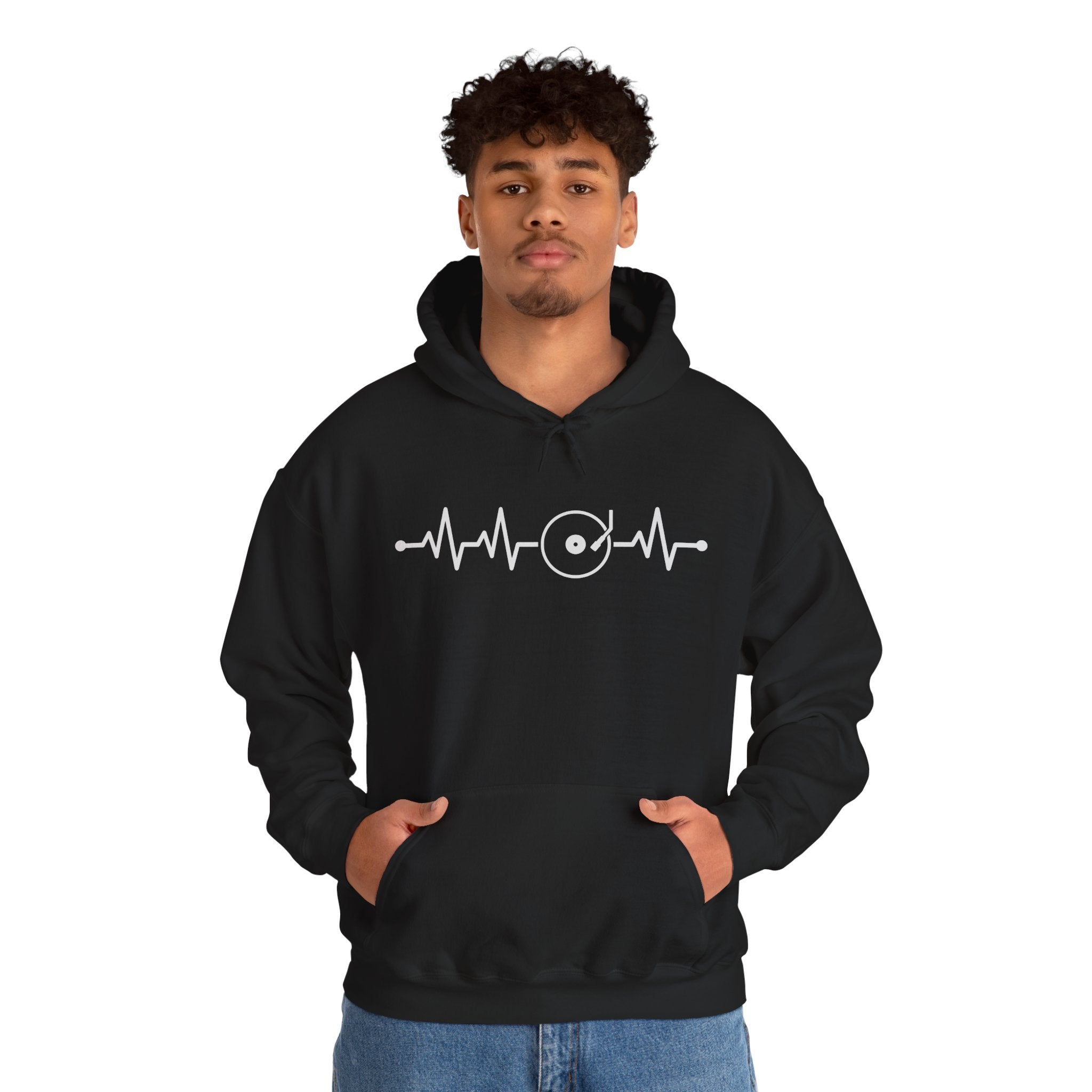 Vinyl Heartbeat Hoodie