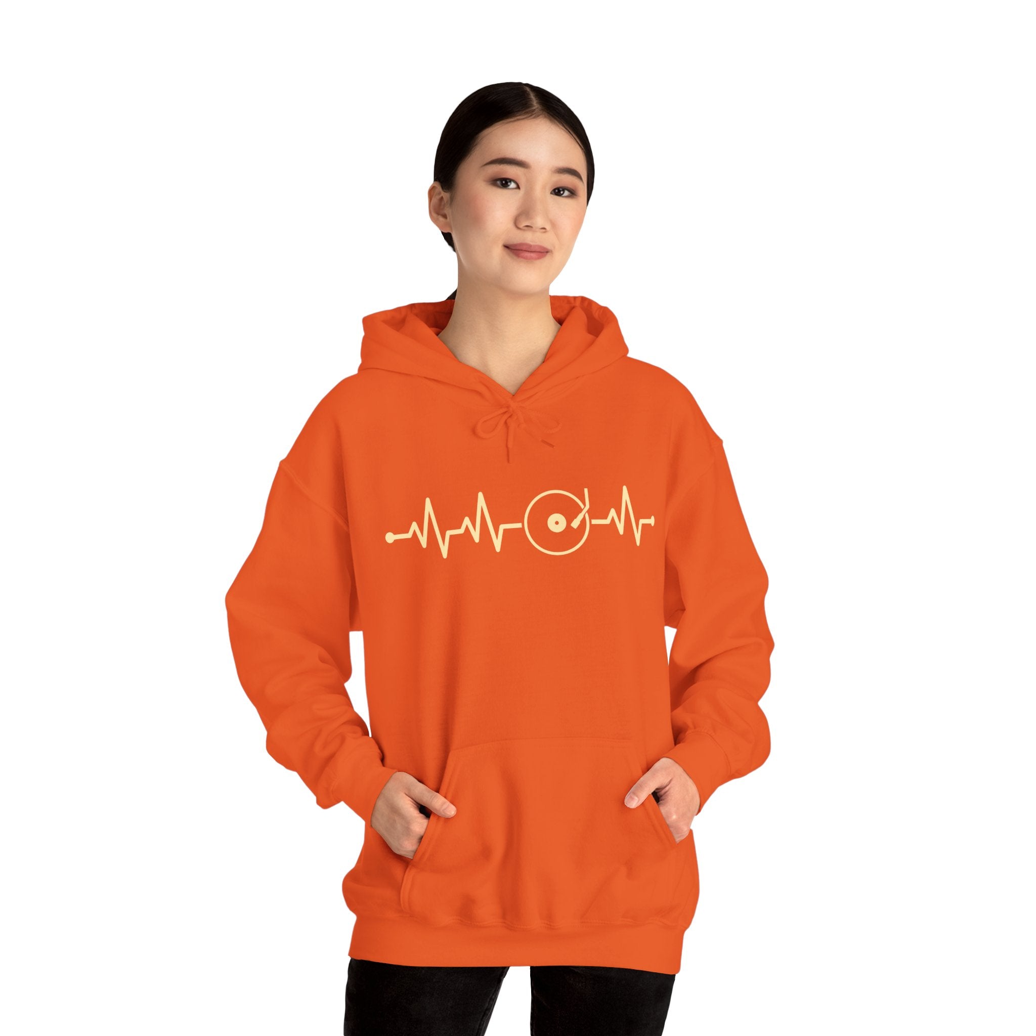 Vinyl Heartbeat Hoodie