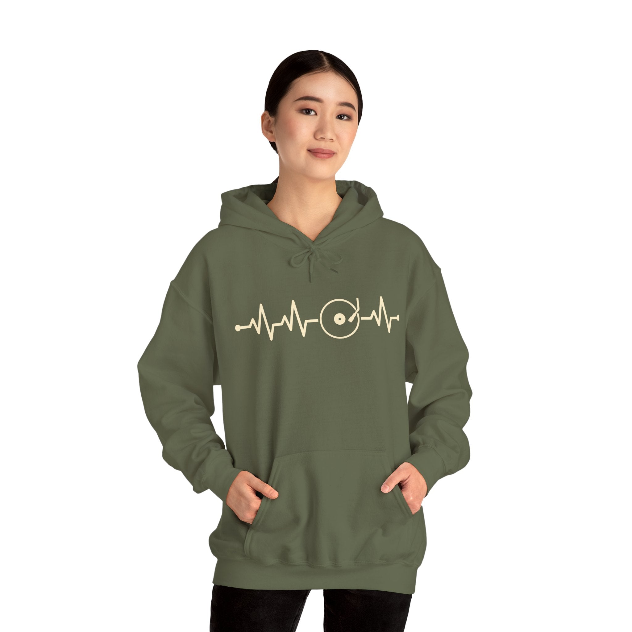 Vinyl Heartbeat Hoodie