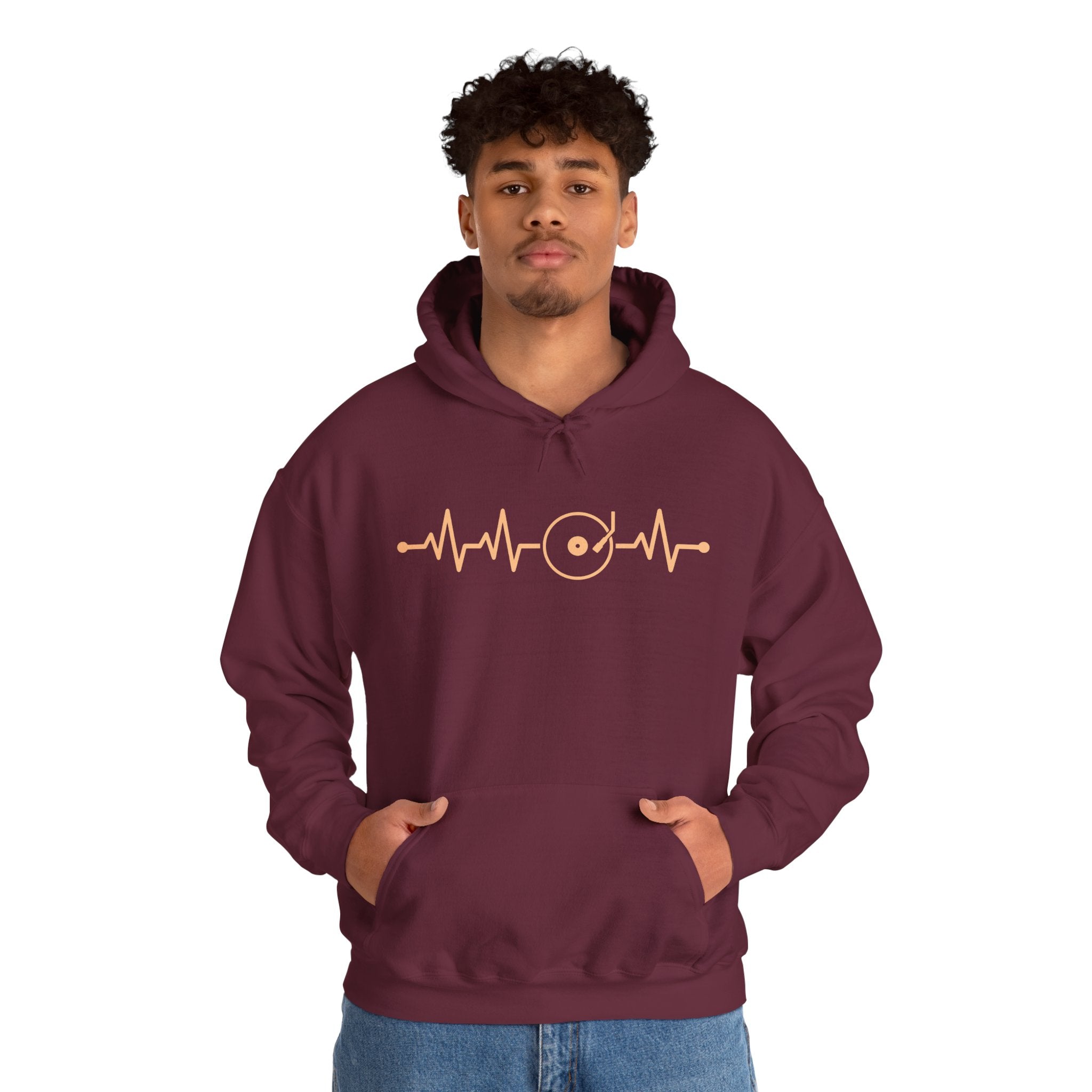 Vinyl Heartbeat Hoodie