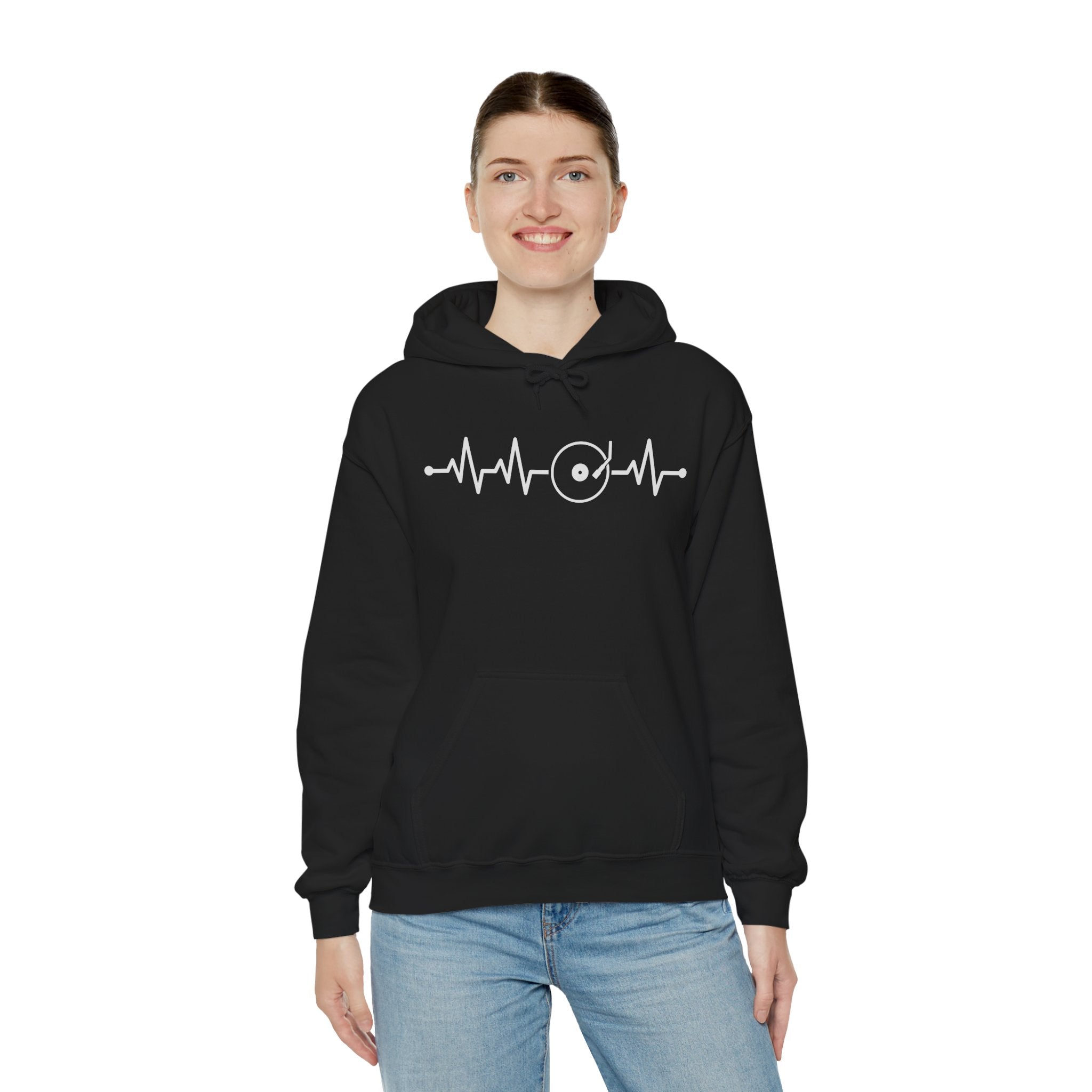 Vinyl Heartbeat Hoodie