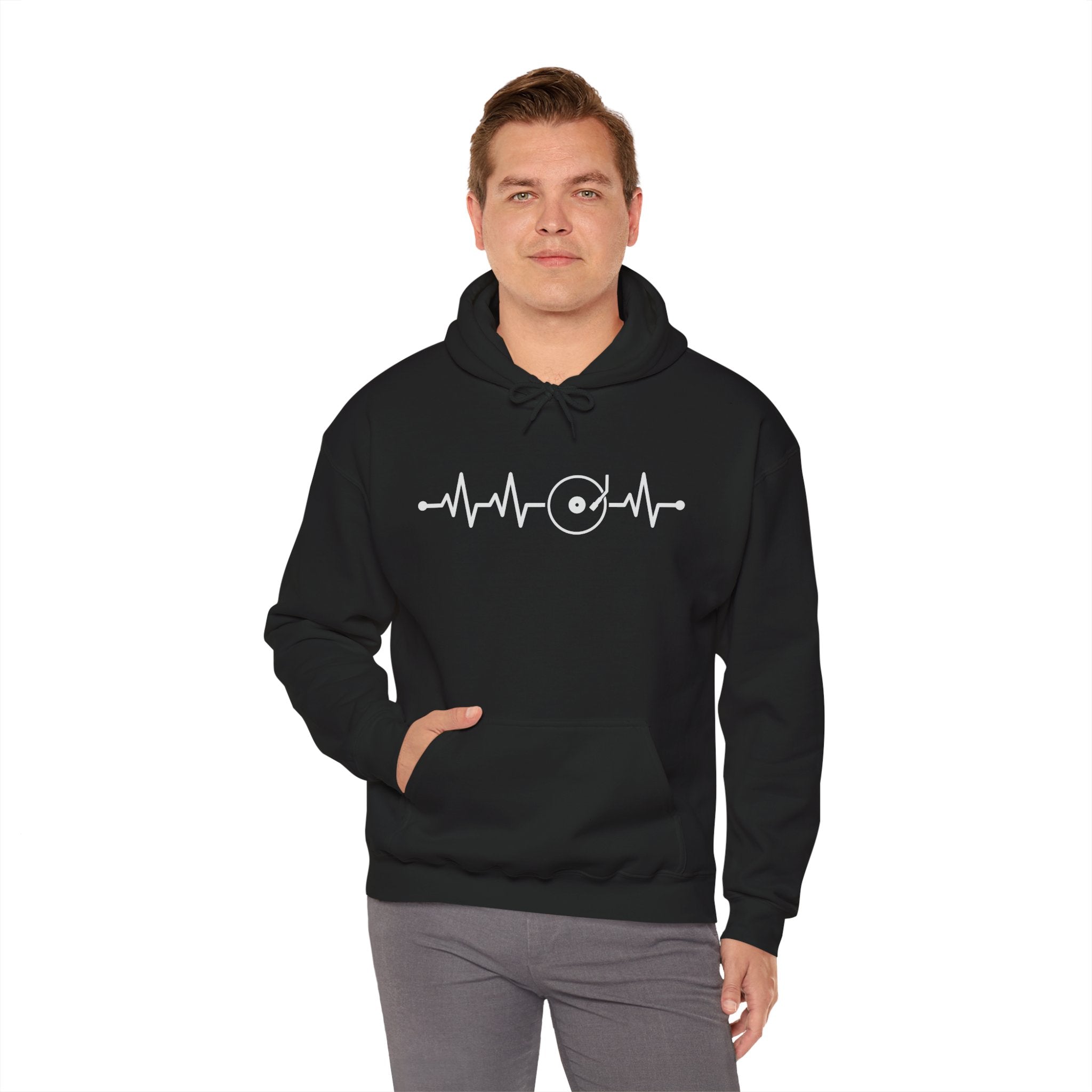 Vinyl Heartbeat Hoodie