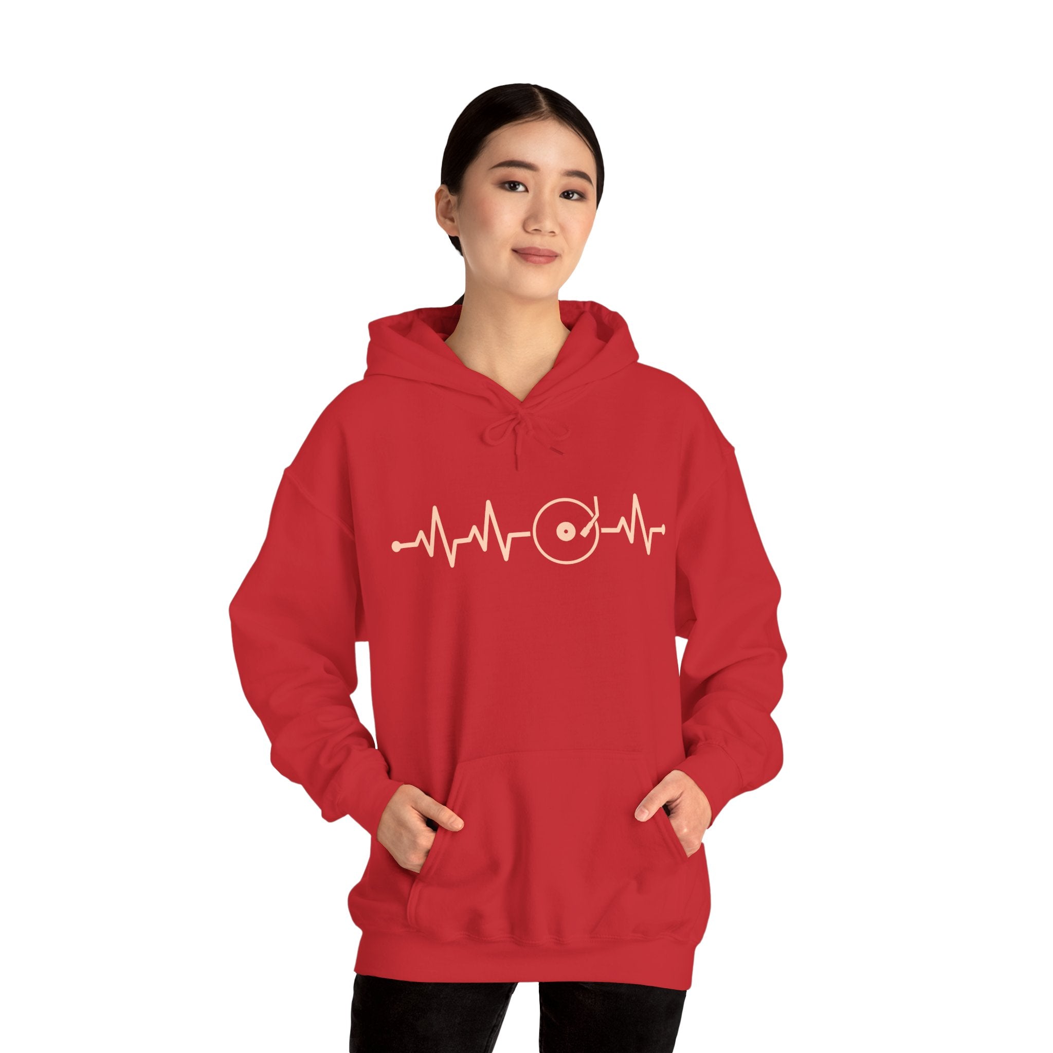 Vinyl Heartbeat Hoodie