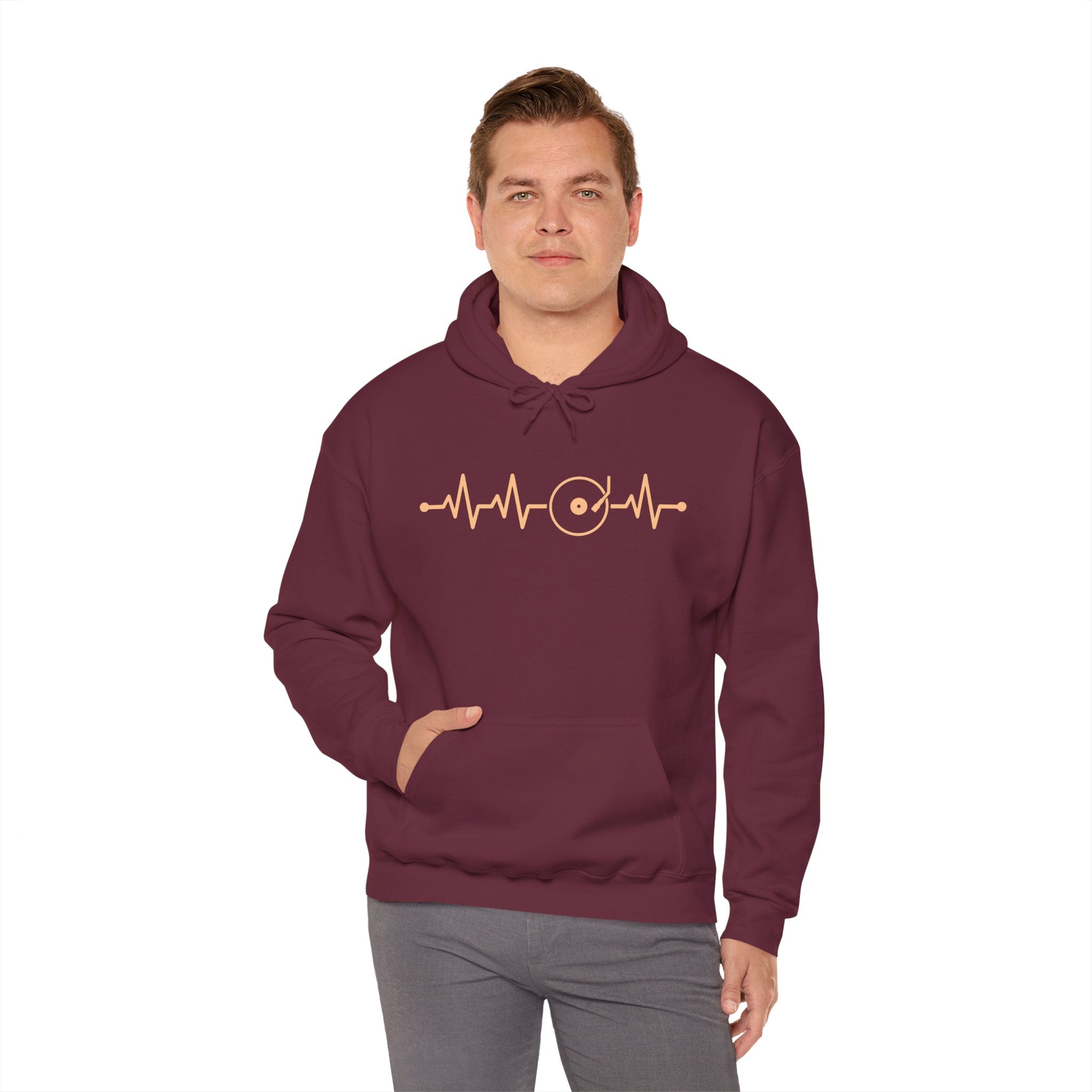 Vinyl Heartbeat Hoodie